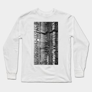 Vibration - B+ W version Magpie Springs - Adelaide Hills Wine Region - Fleurieu Peninsula - South Australia Long Sleeve T-Shirt